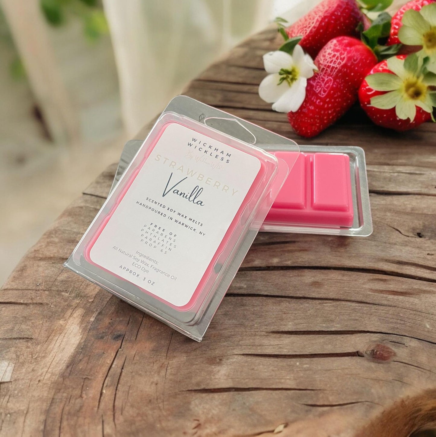 Handpoured Wax Melts: Strawberry Vanilla