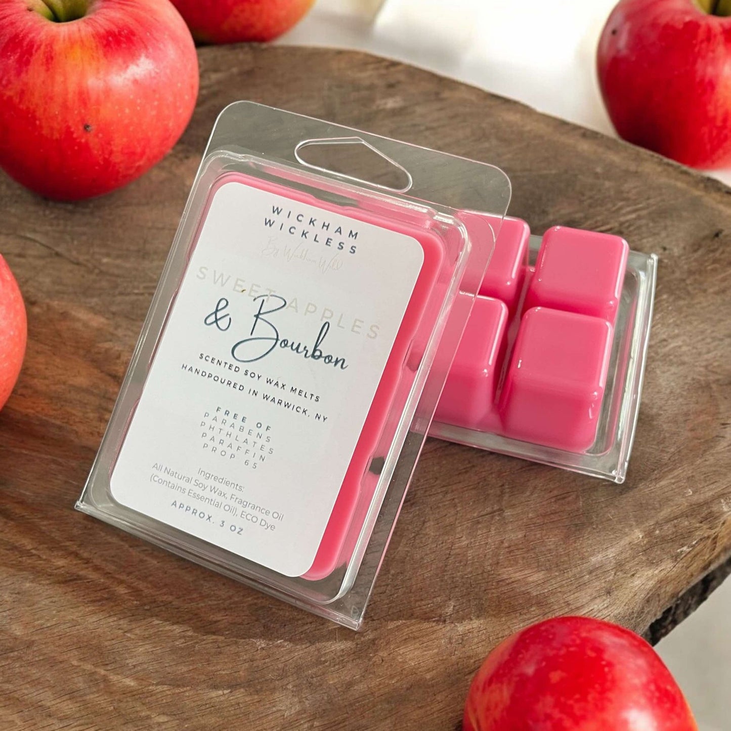 Handpoured Wax Melts: Sweet Apples & Bourbon