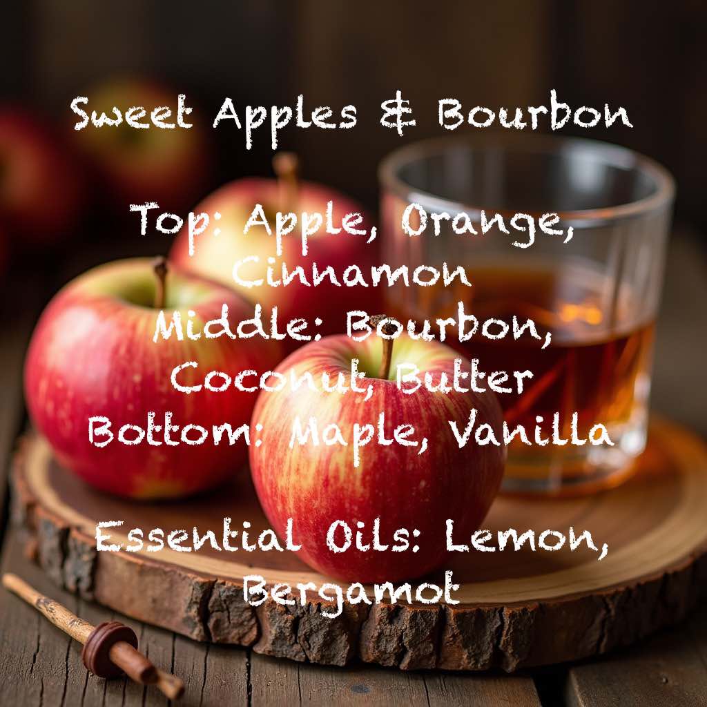 Handpoured Wax Melts: Sweet Apples & Bourbon